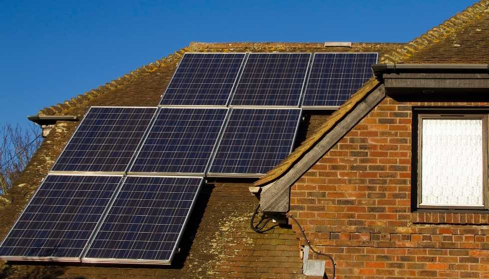 Paneles solares en viviendas