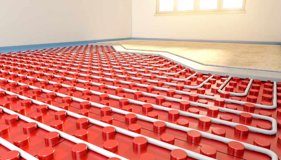 Aerotermia con suelo radiante